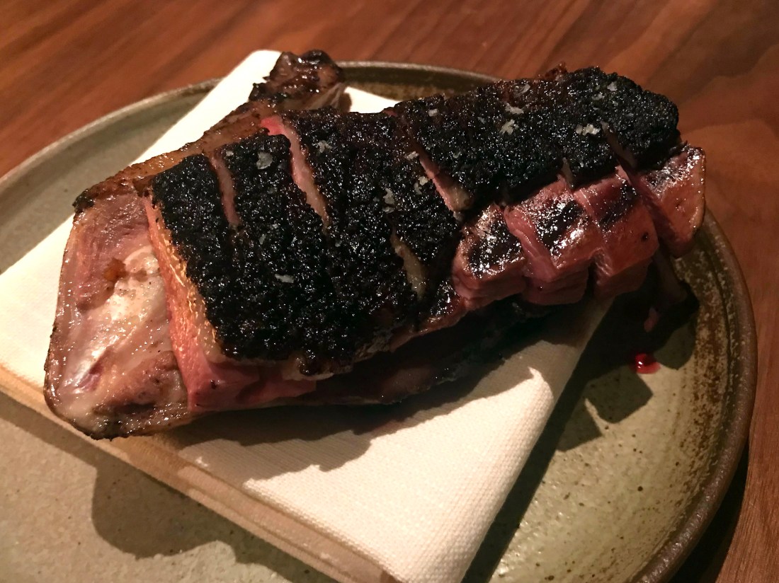 12 - Duck breast glazed in huckleberry