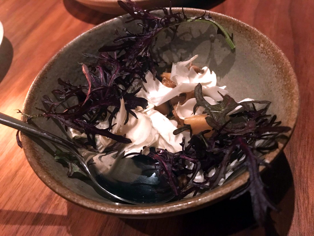 13 - Ragout of duck legs with matsutake and shallots